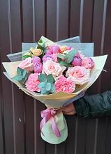Букет цветов из:  Розы и Гвоздики #REPLACE_PRED# Кочетовской